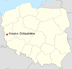 Krosno na mapie Polski